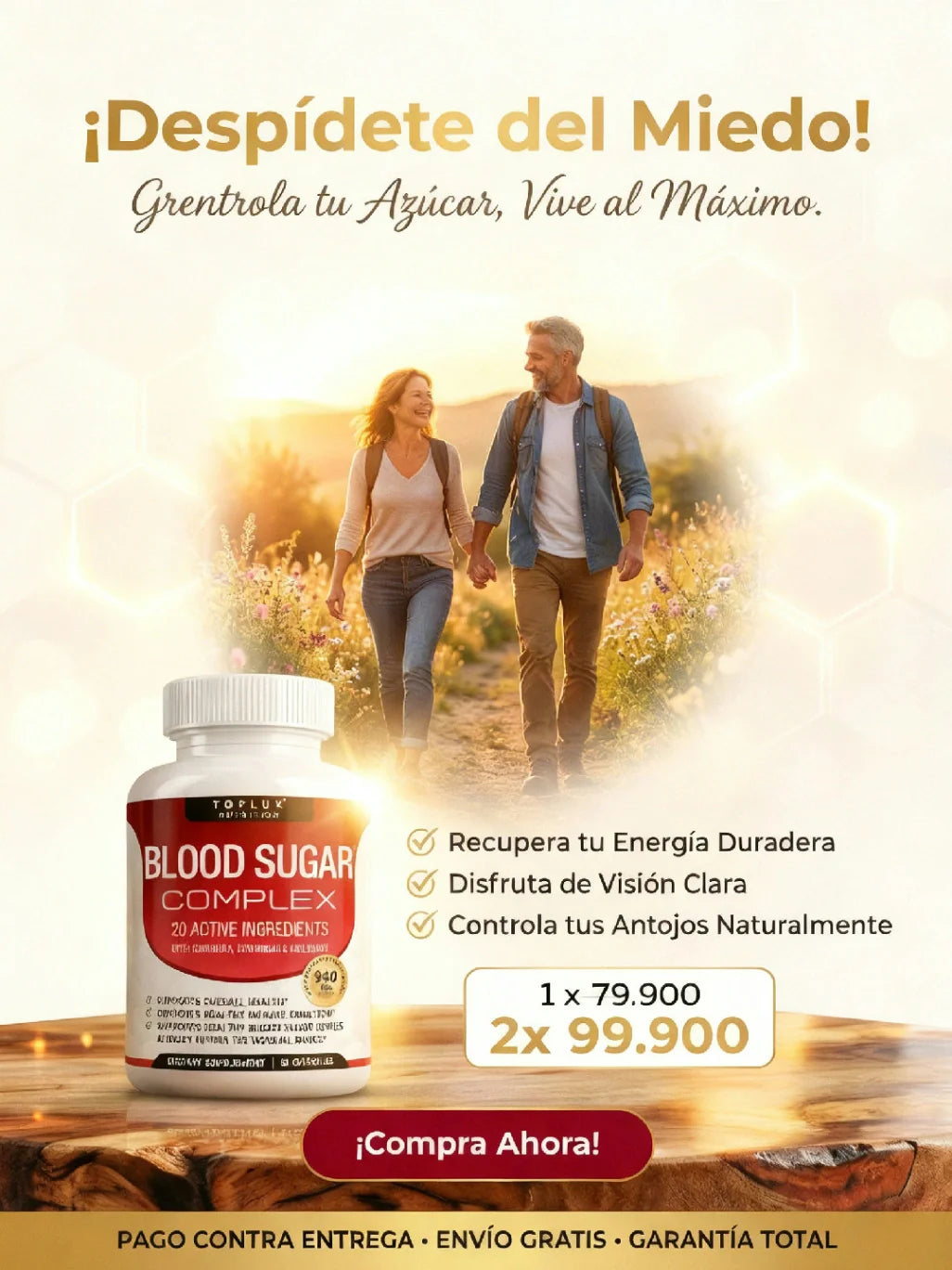 Blood Sugar Complex™: Fórmula Avanzada | 60 Capsulas
